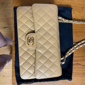 Chanel Caviar Medium Flap Vintage with Recipe
